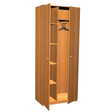 Шкаф для одежды комбинированный 2-створчатый