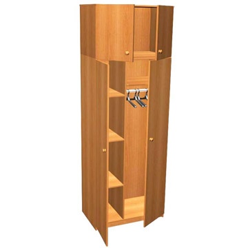 Шкаф для одежды комбинированный 2-створчатый с антресолью