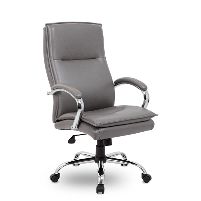 Кресло офисное КУБА M-701 хром (серое)